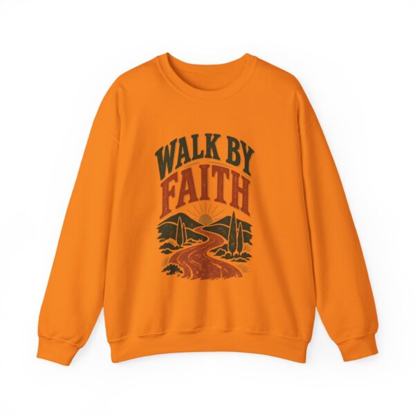 Walk By Faith Sweatshirt — Christian Inspirational Crewneck