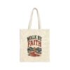 Walk By Faith Canvas Tote — Inspirational Christian Eco Grocery Bag