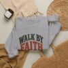 Faith Graphic Sweatshirt — "Walk By Faith" Scenic Crewneck