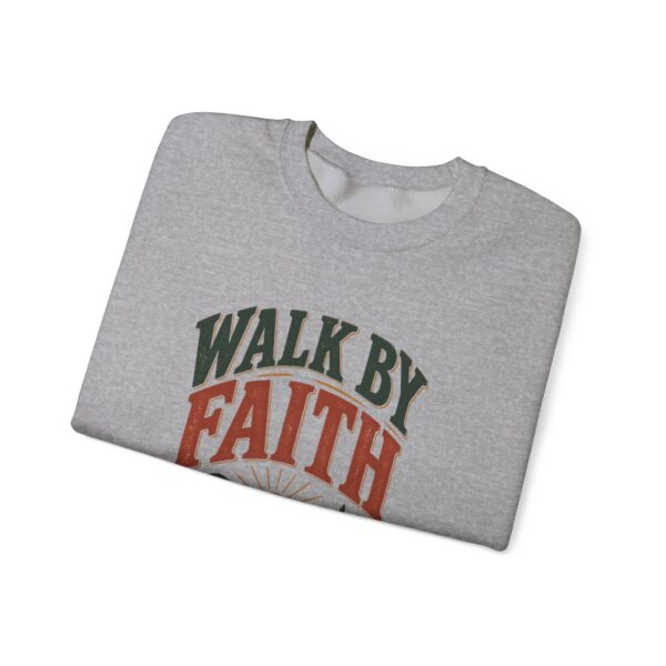 Faith Graphic Sweatshirt — "Walk By Faith" Scenic Crewneck