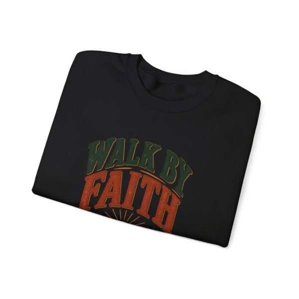 Faith Graphic Sweatshirt — "Walk By Faith" Scenic Crewneck