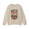 Faith Graphic Sweatshirt — "Walk By Faith" Scenic Crewneck