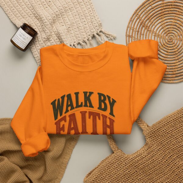 Walk By Faith Sweatshirt — Christian Inspirational Crewneck
