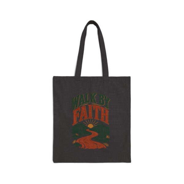 Walk By Faith Canvas Tote — Inspirational Christian Eco Grocery Bag