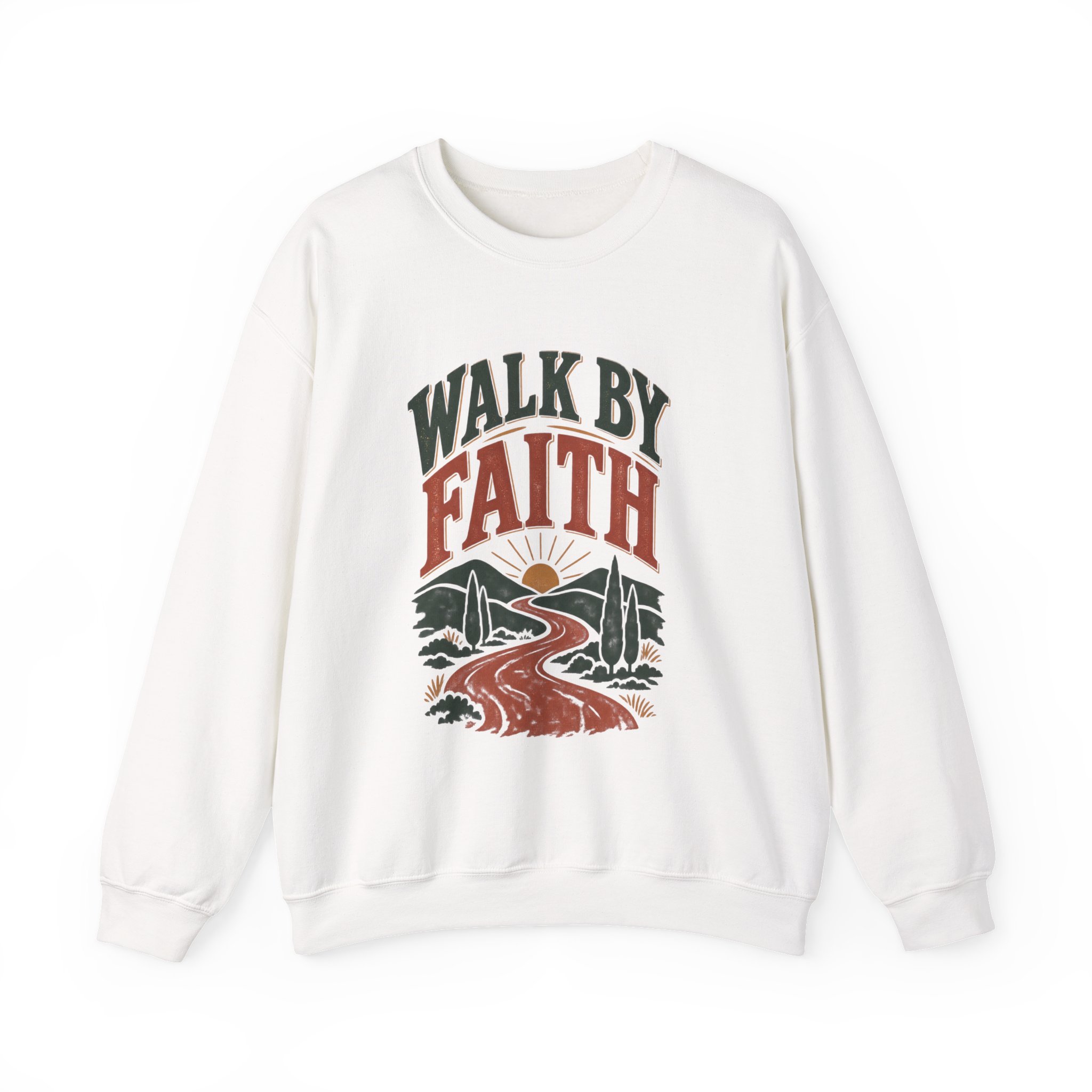 Walk By Faith scenic crewneck