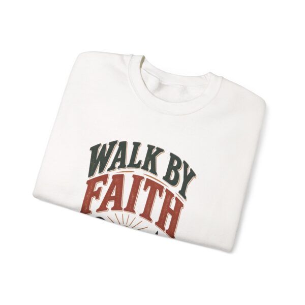 Faith Graphic Sweatshirt — "Walk By Faith" Scenic Crewneck