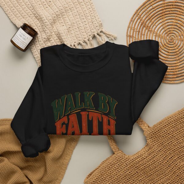 Faith Graphic Sweatshirt — "Walk By Faith" Scenic Crewneck