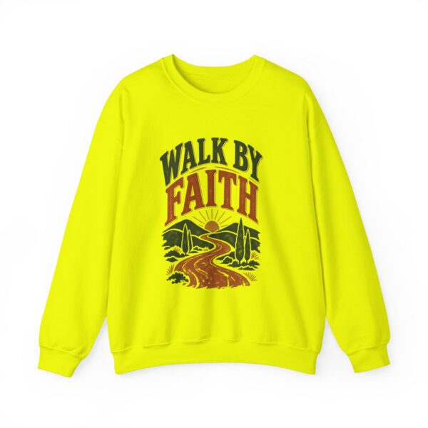 Walk By Faith Sweatshirt — Christian Inspirational Crewneck