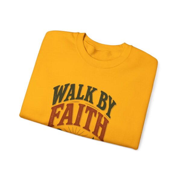 Walk By Faith Sweatshirt — Christian Inspirational Crewneck
