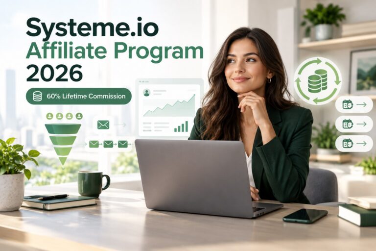 systeme io affiliate program review 2026 with 60 percent lifetime commission